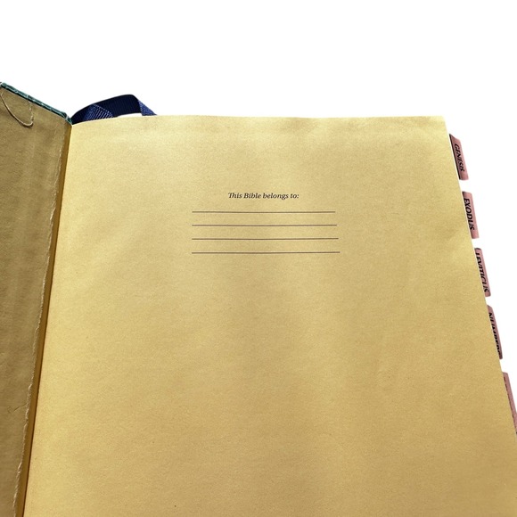 NKJV Journal the Word Bible Cloth Board Thomas Nelson Floral Annotated - Picture 4 of 11